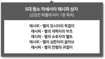 5대원소 악세서리 레시피 상자